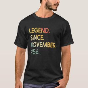 66 Years Old Legend Since November 1956 66Th Birth T-Shirt