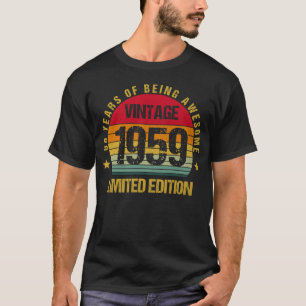 66 Years Old Sixty-Six 1959 66th Birthday Vintage T-Shirt