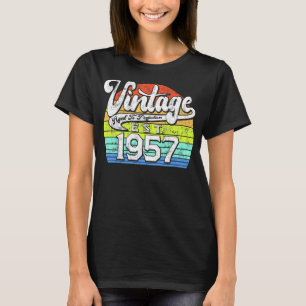 66 Years Old Vintage 1957 66th Birthday T-Shirt