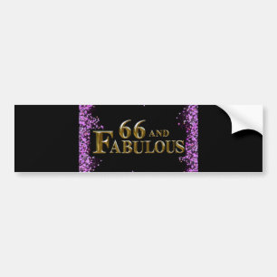 66th Birthday Bumper Sticker