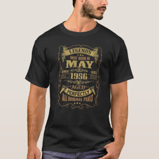 66th Birthday Legends Were Born In May 1956 T-Shirt