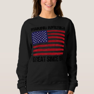 66th Birthday Making America Great Since 1956 Sweatshirt