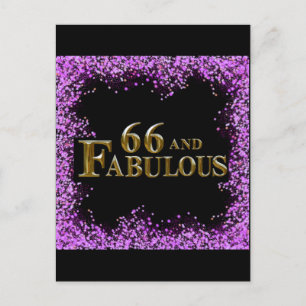 66th Birthday  Postcard