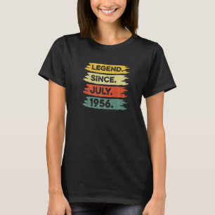 66th Birthday Retro Vintage Legend Since July 1956 T-Shirt