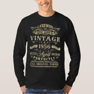 66th Birthday Vintage For Legends Born 1956 66 Yrs T-Shirt
