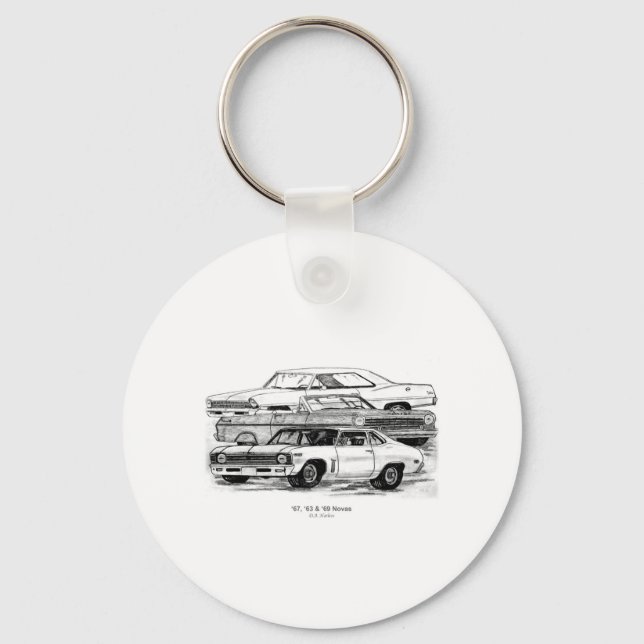 67, 63, 69 Novas Key Ring (Front)