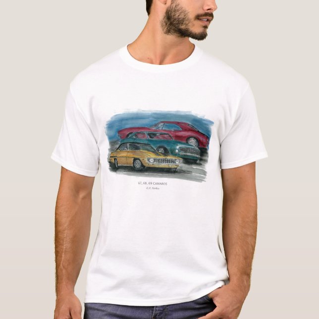 67, 68, 69 Camaro Adult T-shirt (Front)