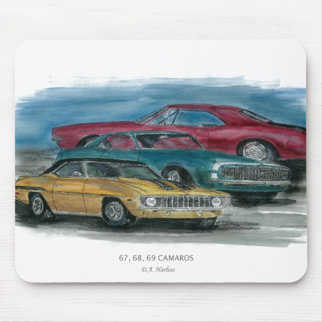 67, 68, 69 Camaro Mouse Pad (Front)