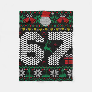 67 6 7 Meme Six Seven Ugly Christmas Gen Z Alpha S Fleece Blanket