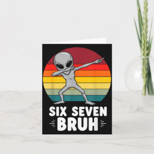 67 Animals Funny 67 Brainrot Youth Kids Alien 67  Card