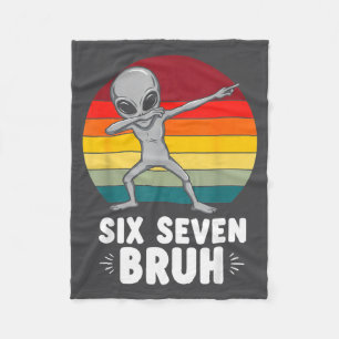 67 Animals Funny 67 Brainrot Youth Kids Alien 67  Fleece Blanket