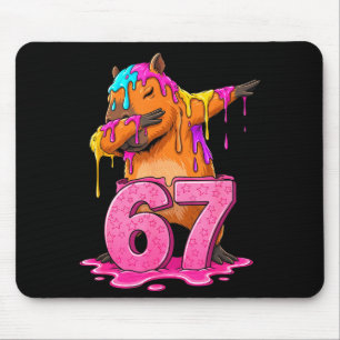67 Animals Funny 67 Brainrot Youth Kids Capybara 6 Mouse Pad