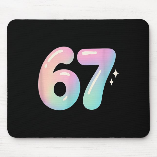 67 Aura Energy Alpha Slang Internet Meme  Mouse Pad (Front)