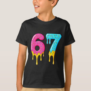 67 Baseball 101 Apparel Youth Drip Meme  T-Shirt