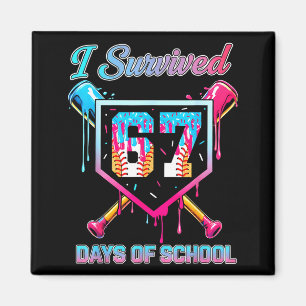 67 Baseball Ice Cream Drip Six Seven Meme Teachers Magnet