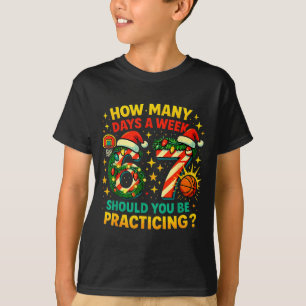 67 Basketball Christmas Funny Practice Meme Gift T-Shirt