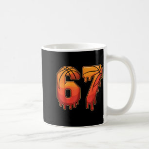 67 Basketball Gen Alpha Slang Kids Drip Six Seven  Coffee Mug