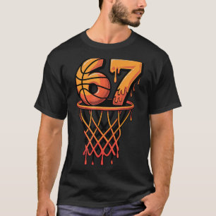 67 Basketball Ice Cream Drip Six Seven T-Shirt