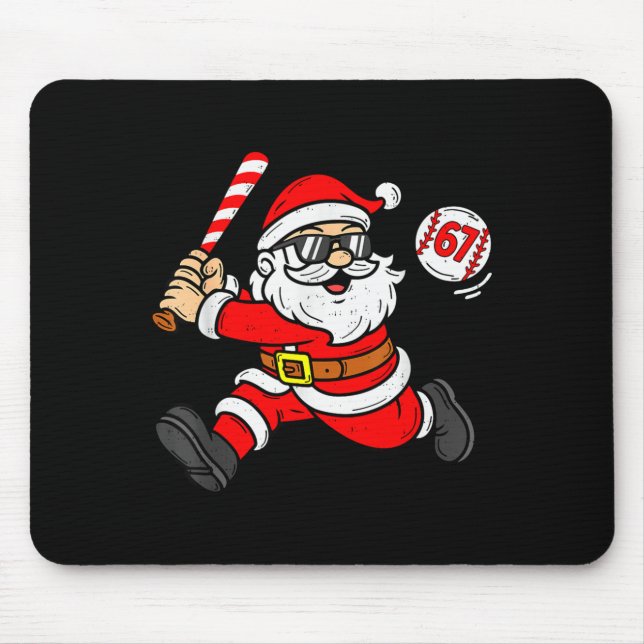 67 Basketball Santa Six Seven Meme Christmas Srt M Mouse Pad (Front)