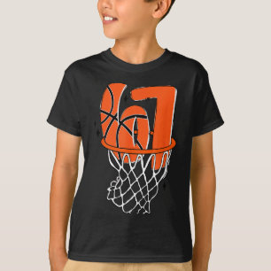 67 Basketball Six Seven 6 7 Meme Funny 67 Basketba T-Shirt