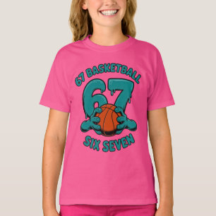 67 Basketball Six Seven Sports Meme T-Shirt