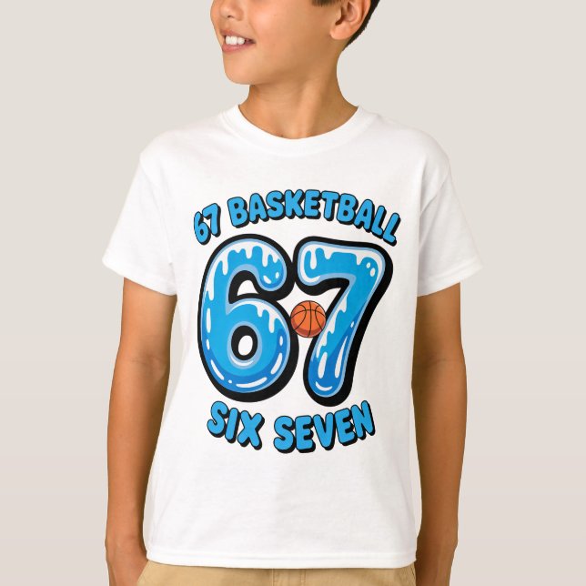 67 Basketball Six Seven Sports Meme Tee (Front)