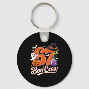67 boo crew funny halloween ghost witch pumpkin key ring