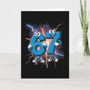 67 Brainrot Italian Meme Funny 67 Kids Costume Six Card