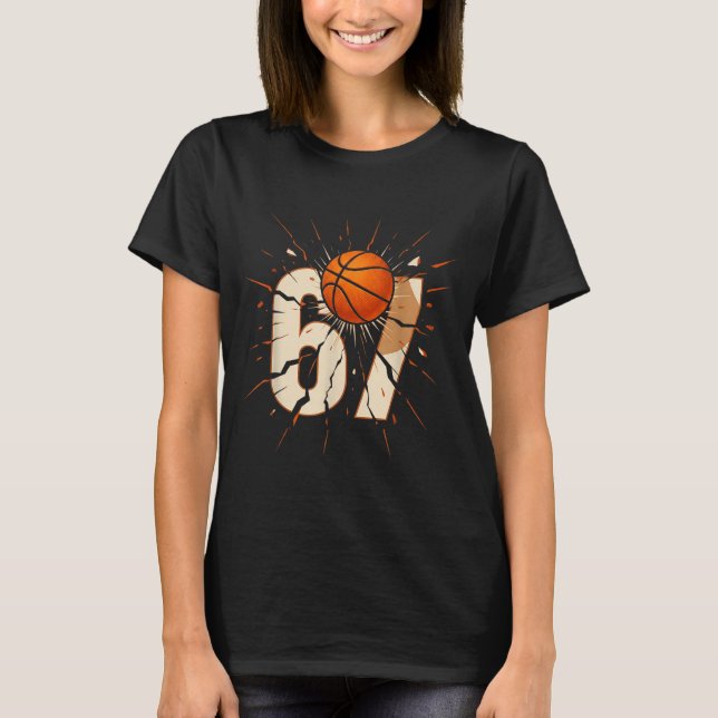 67 Brainrot Youth Basketball Drip - Funny Kids 67  T-Shirt (Front)