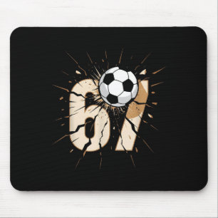 67 Brainrot Youth Soccer Drip - Funny Kids 67 Mouse Pad