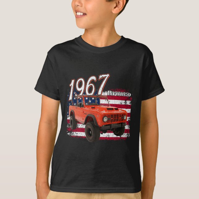 67 Bronco Suv Car  T-Shirt (Front)