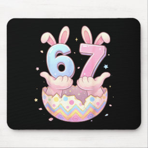 67 bunny egg for kids girl boy women youth teen mouse pad