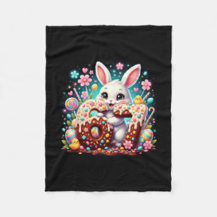 67 Bunny Six Seven 6 7 Easter Day Kids Fleece Blanket