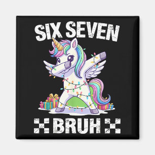 67 Burh Funny Christmas 6 7 Meme Men Women Kids  Magnet