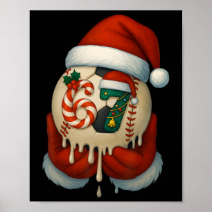 67 Bysebyll Soccer Drip Christmas Byll Multi-sport Poster