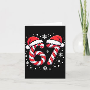 67 Candy Canes Santa  Card