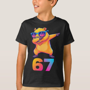 67 Capybara Six Seven Meme Animal Cool Capybara Da T-Shirt