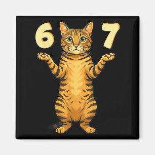 67 Cat Meme Funny Gen Alpha Slang Humor For Teens  Magnet