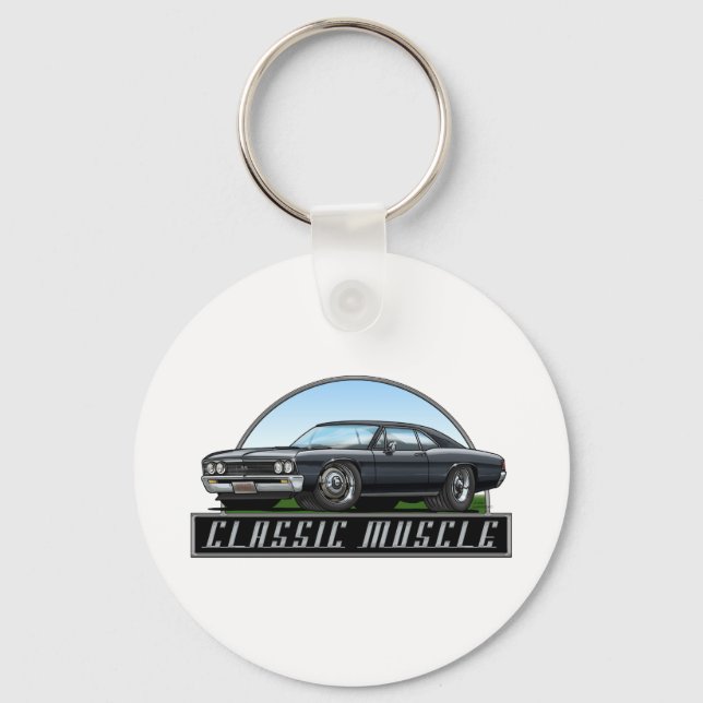 67_Chevelle_Black Key Ring (Front)