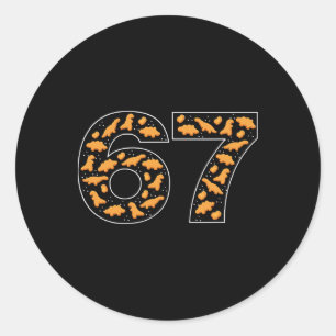 67 Chicken Nuggets Six Seven Classic Round Sticker