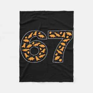67 Chicken Nuggets Six Seven Fleece Blanket