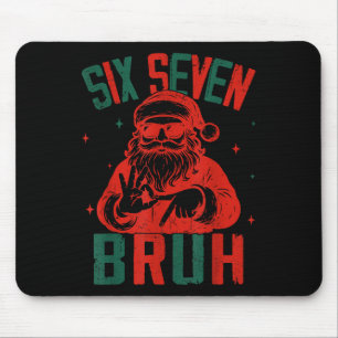 67 Chirstmas Funny Six Seven Bruh Meme Brainrot Sa Mouse Pad