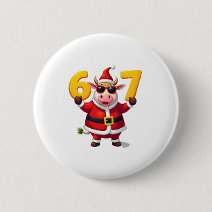 67 Christmaas Unicorn 6 7 Meme for Girls Kids Funn 6 Cm Round Badge