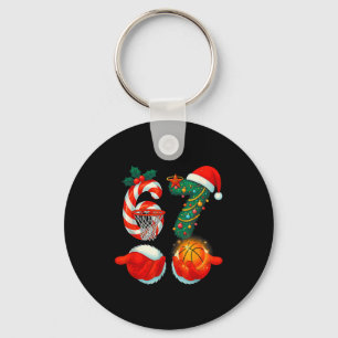 67 Christmas 6 7 Meme Basketball Pajamas Gen Alpha Key Ring