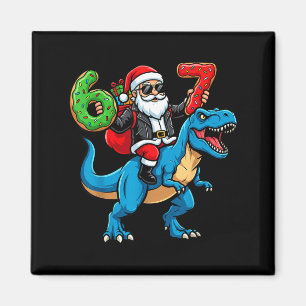67 Christmas 6 7 Meme Funny Santa Six Seven Xmas B Magnet