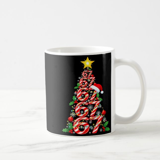 67 Christmas 6 7 Meme Pajamas Holiday Gen Alpha Sl Coffee Mug (Right)