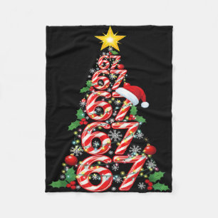 67 Christmas 6 7 Meme Pajamas Holiday Gen Alpha Sl Fleece Blanket