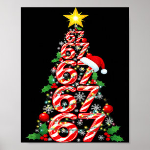 67 Christmas 6 7 Meme Pajamas Holiday Gen Alpha Sl Poster
