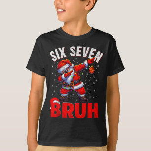 67 Christmas Bruh 6 7 Meme Pajamas Holiday Gen Alp T-Shirt
