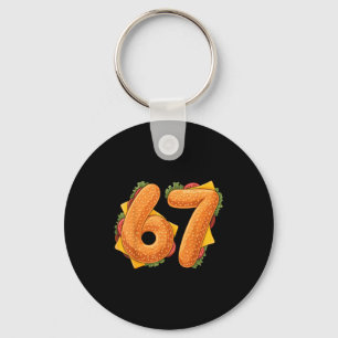 67 Christmas Burger Shirt 6 7 Meme Funny 67 Hambur Key Ring